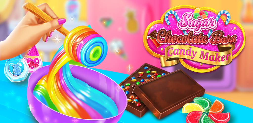 Sweet Rainbow Glitter Candy Cooking Chocolate lovers Candy Maker