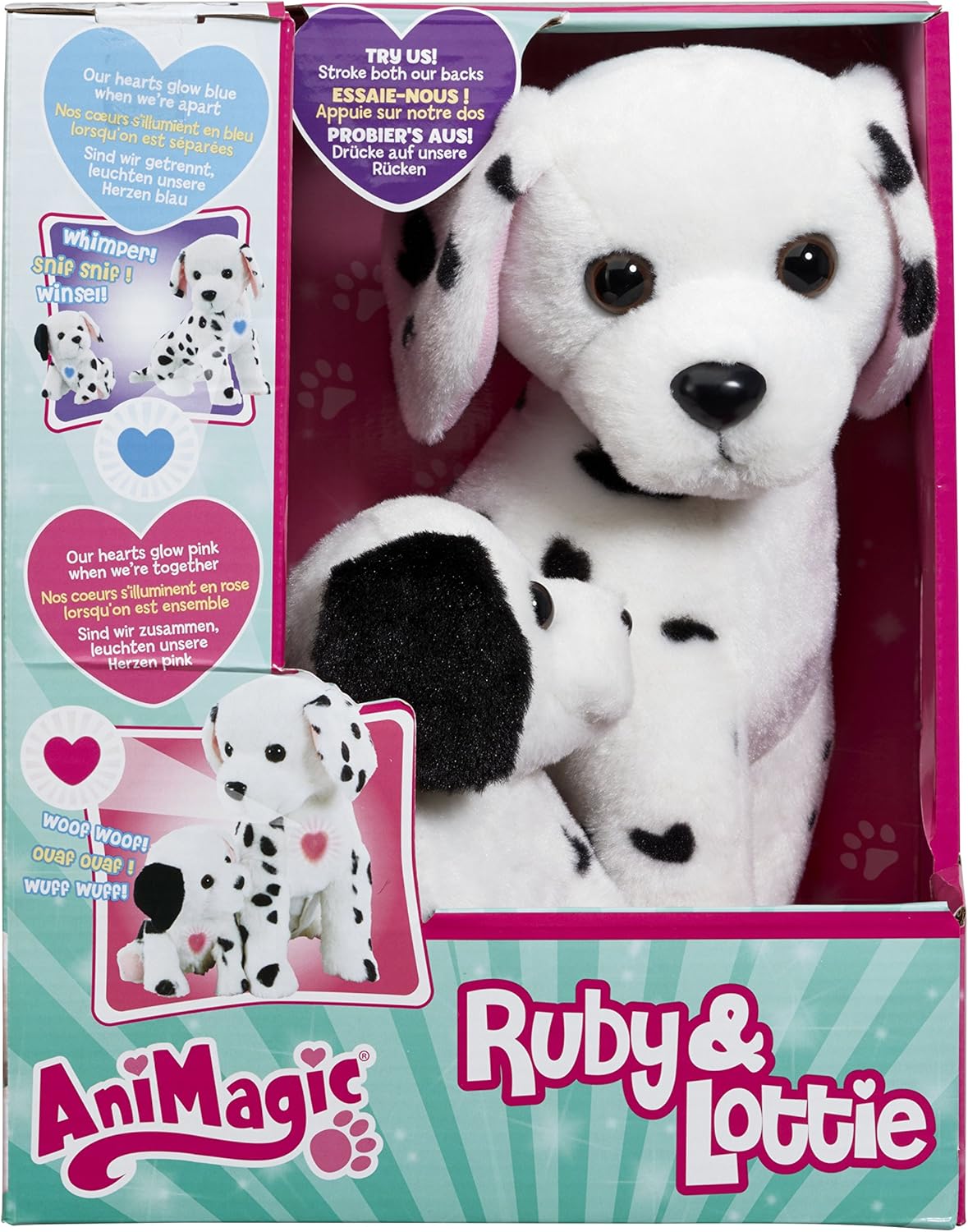 Animagic Disney Ruby Lottie Color Blanco Con Manchas 311 Animagic Amazon Es Juguetes Y Juegos