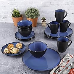 Gibson Soho Lounge Round Reactive Glaze Stoneware