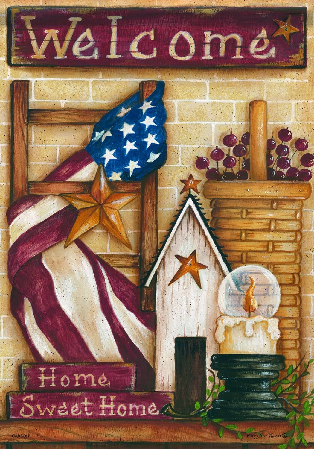 Carson Home Accents FlagTrends Classic Flag, Sweet Home Americana (Discontinued by Manufacturer)