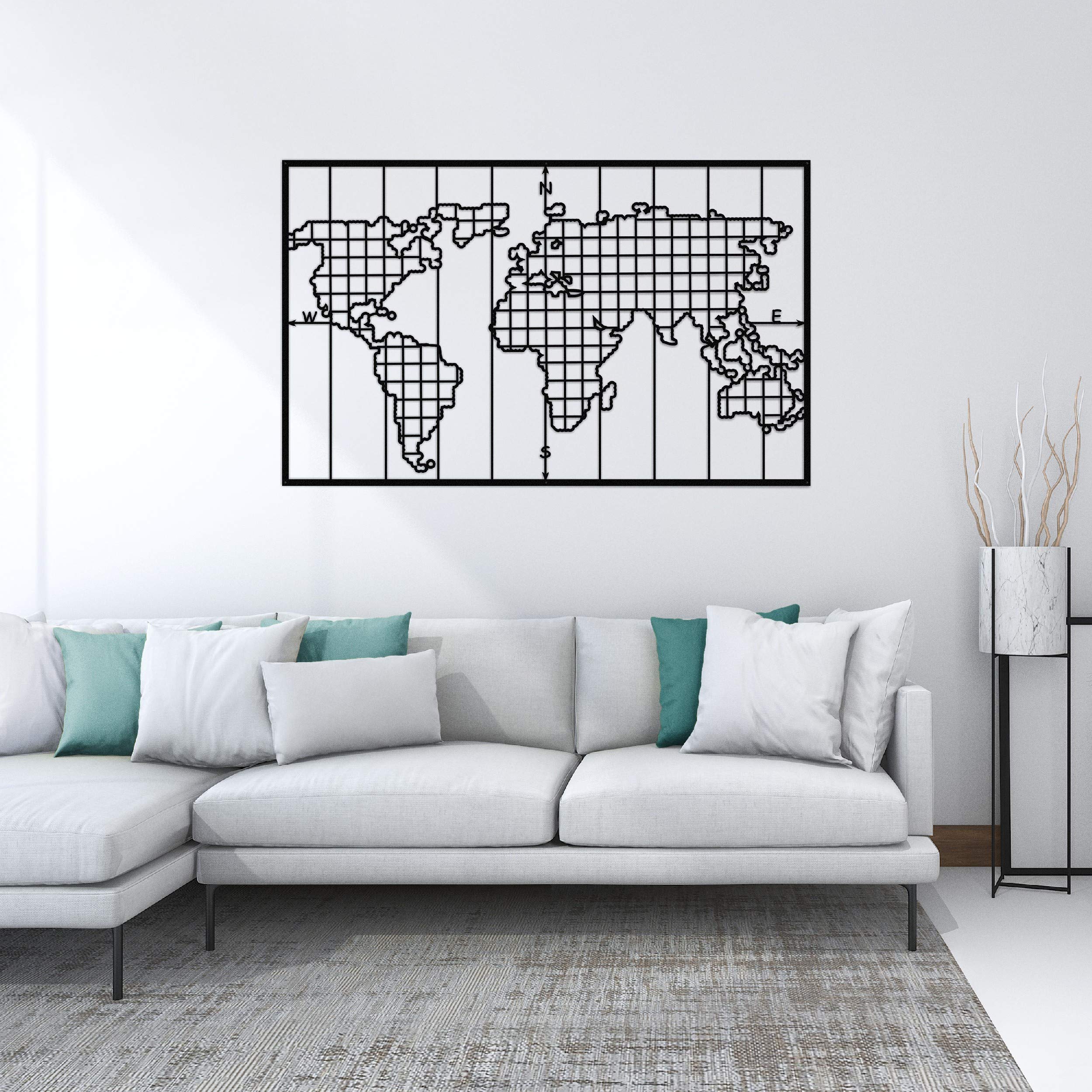 Homemania Wall Decoration, Metal, Black