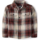 The Children's Place Boys and Toddler Long Sleeve Plaid Flannel Button Up Shirt