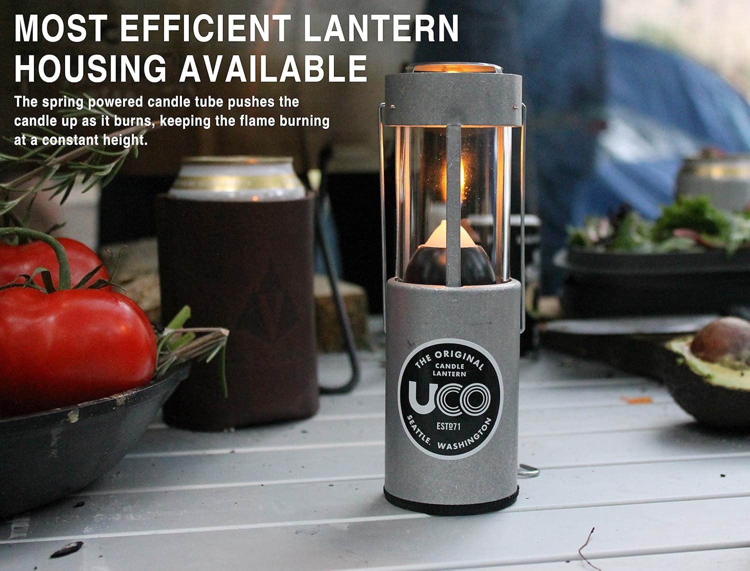 UCO Original Candle Lantern Value Pack with 3 Candles and Storage Bag, Aluminum, One Size (L-A-VPUCO) : Candle Camping Lanterns : Sports & Outdoors