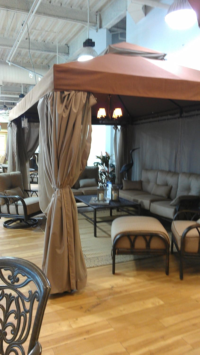 agora gazebo canopy on Heritage 10 X 13 Sunbrella Fabric Gazebo Amazon Ca Patio Lawn Garden