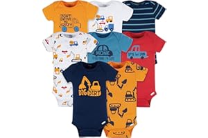 Onesies Brand baby-boys 8-pack Short Sleeve Mix & Match Bodysuits