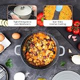 nuovva Casserole Dishes with Lid 4L 24cm Non Stick Oven Safe Grey view 9