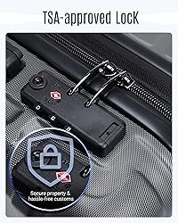 LIGHT FLIGHT Luggage Sets, 3 Piece Durable Suitcase