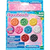 Aquabeads - Solid Bead Pack - Water Fuse Bead Refill Pack | Keep the creativity flowing with a rainbow of classic colors - just spray with water to set designs, Ages 4+