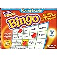 Trend Enterprises: Homophones Bingo Game, Exciting Way for Everyone to Learn, Play 8 Different Ways, Great for Classrooms and at Home, 2 to 36 Players, for Ages 8 and Up