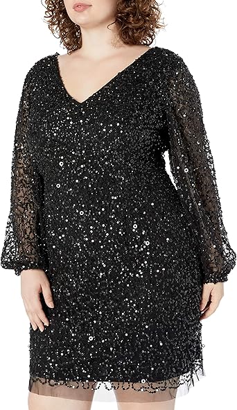 adrianna papell black cocktail dress