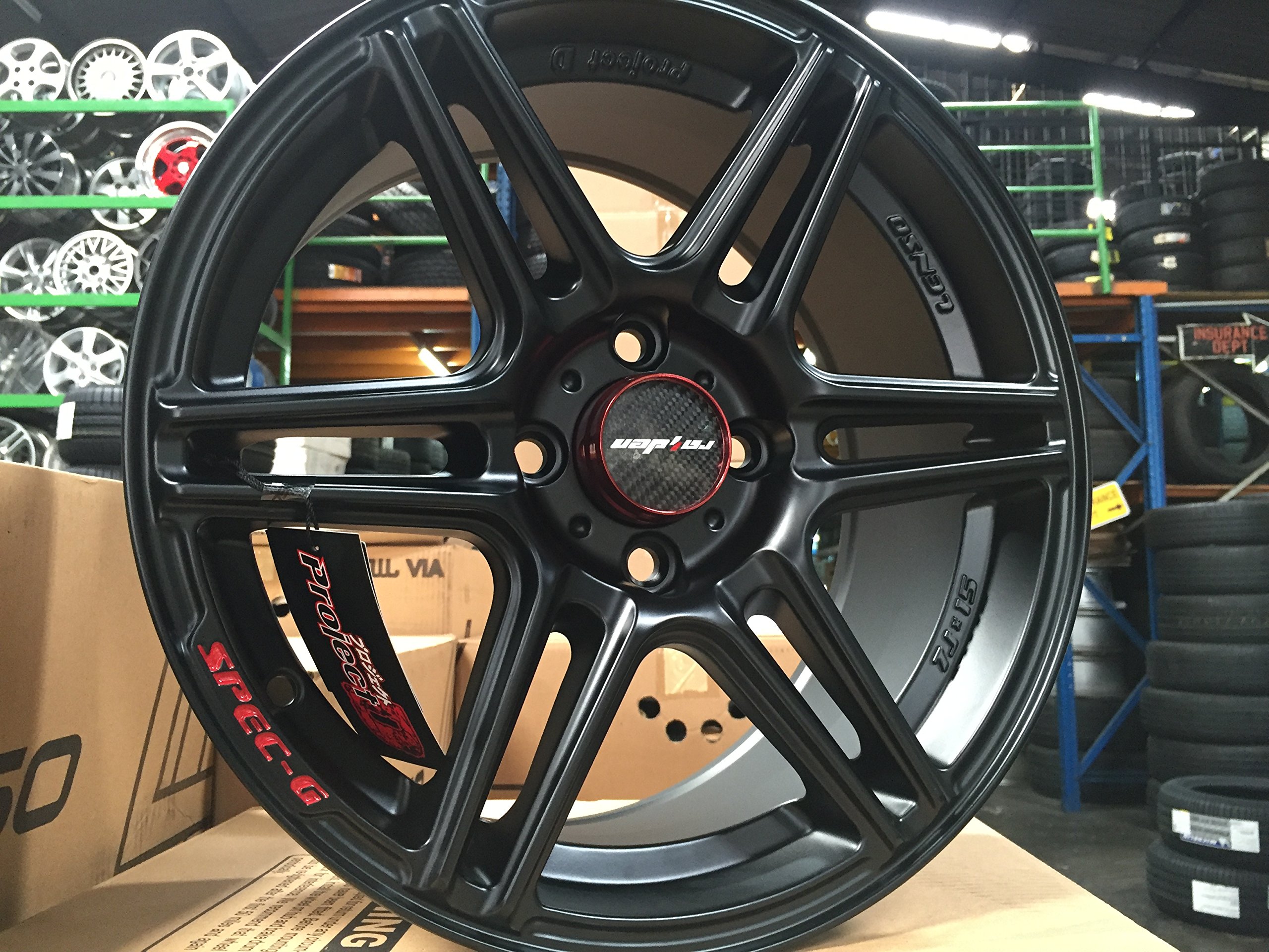 King of Rims New 15 inch Lenso Project D spec G Wheel PCD 4x100 Set of