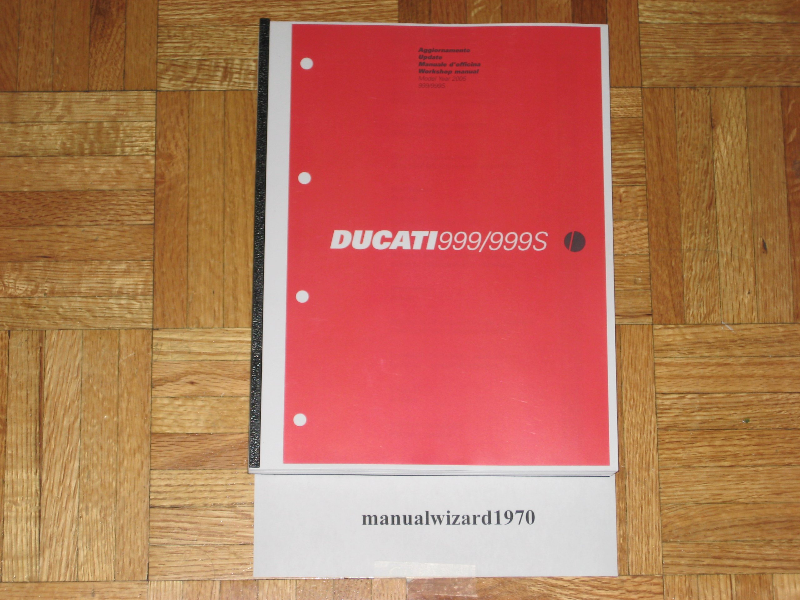 2005 Ducati 999 / 999S Service Manual Book Part# 91470411E Plastic Comb –  2005