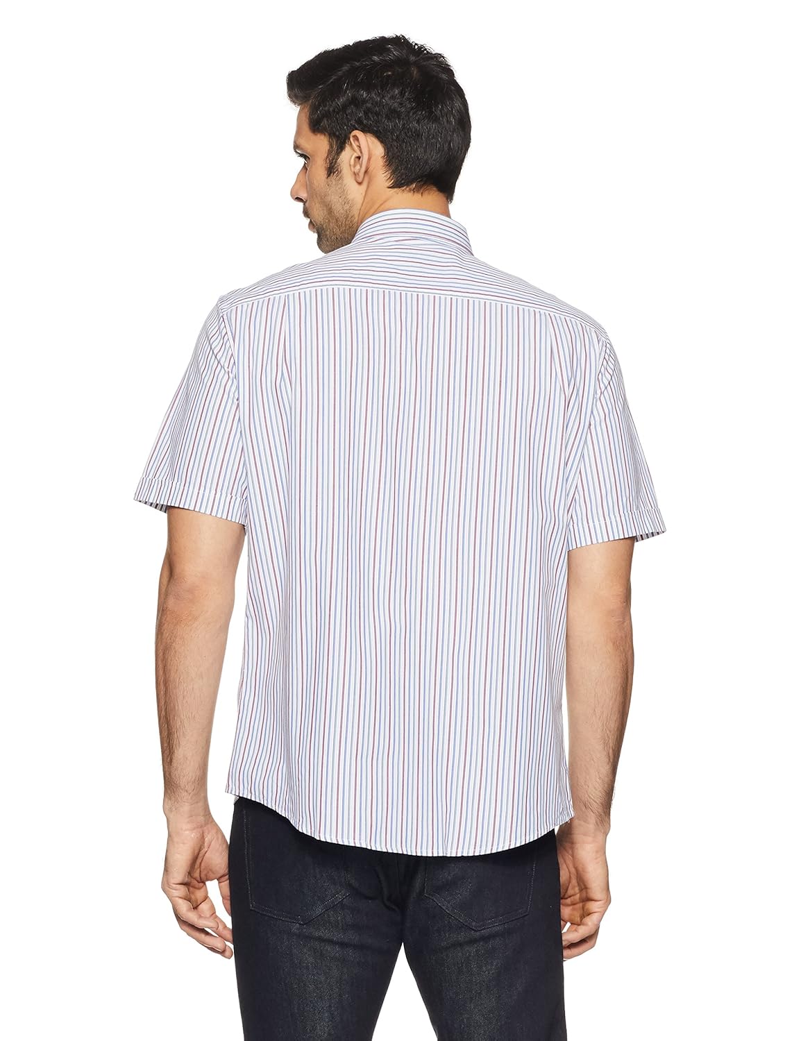 marks & spencer men's striped regular fit casual shirt