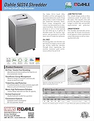 Dahle 50314 Paper Shredder, Cross Cut, P-4