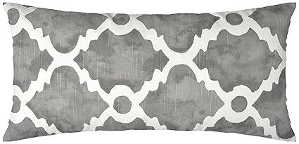 Buy 12 X 24 Gray Jinstyles Moroccan Tile Cotton Canvas Lumbar