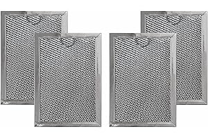 Amazinpure 4-Pack WB06X10309 5230w1a012b Microwave Grease Filters Compatible with GE WB06X10359 WB06X10654 LG 5230W1A012A 5230W1A012C Frigidaire 5304464105 5304478913 Kenmore PS228019