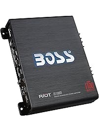 Car Amplifers | BOSS Audio R1100M Riot 1100 Watt, 2/4 Ohm Stable Class A/B, Monoblock, Mosfet with Remote Subwoofer Control