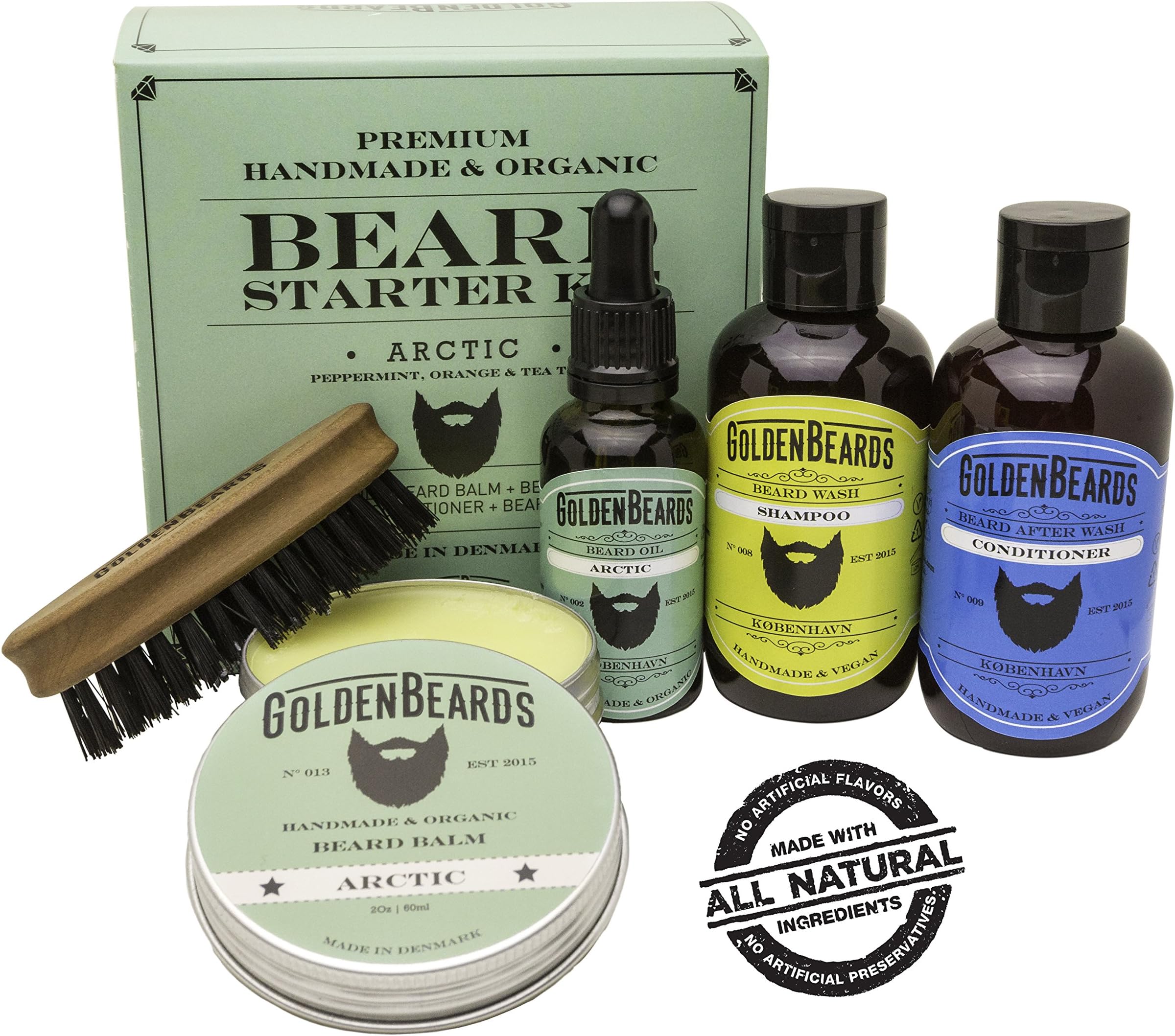 Beard Set for Men Gift - Beard Set Boxed -Organic Beard kit for Men Gift - Beard Balm kit for Men Gift - Organic Beard Oil and Balm Beard Grooming kit - Arctic Golden Beards-