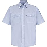 Red Kap Mens Short Sleeve Deluxe Uniform Shirt