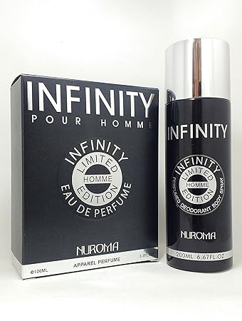 Nuroma Infinity Homme Limited Edition Deodorant Body Spray and Infinity Homme Limited Edition Perfume Combo