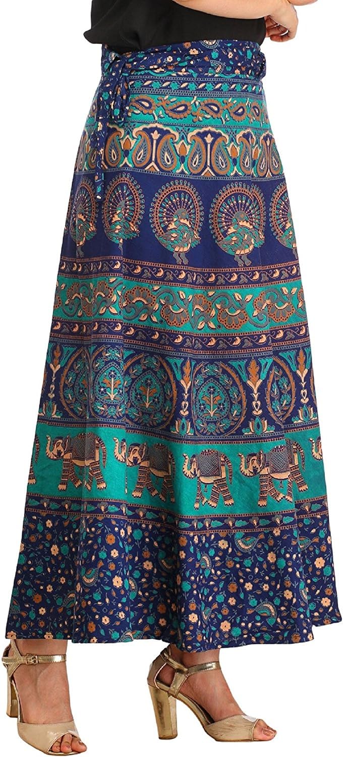 sunrise paridhan women's cotton skirt (multicolour_free size)