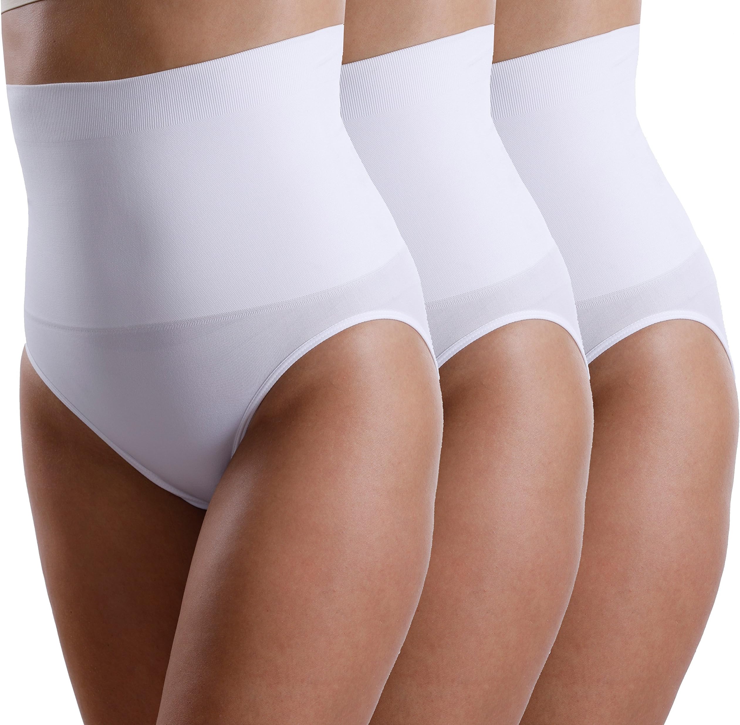 3 Pack of Women's Seamless High Waist Slimming Shapewear Control Briefs | Women's High-Waist Control Knickers from Yenita®