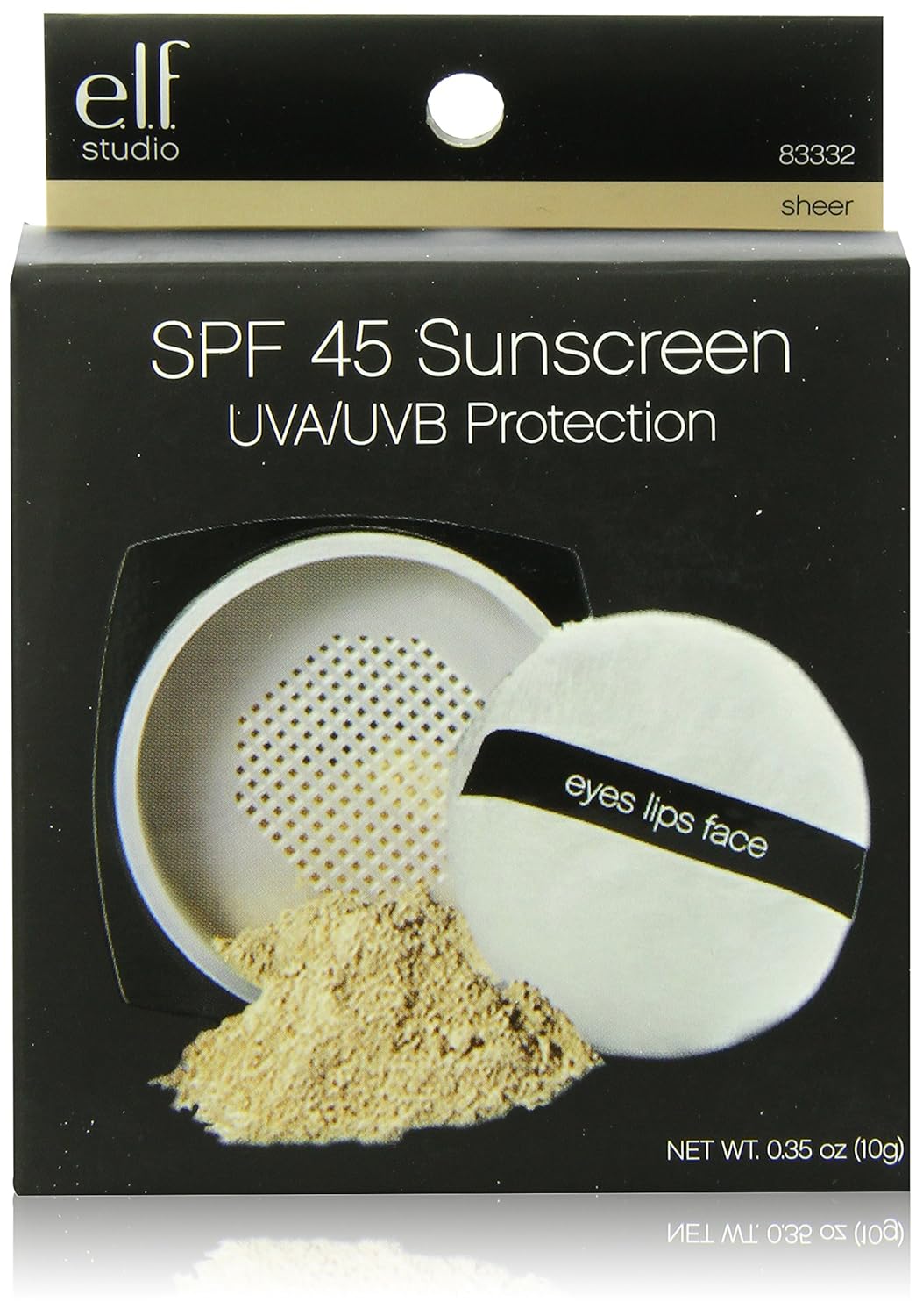 e.l.f. Studio spf 45 sunscreen uva/uvb protection, 0.53 Ounce Amazon.co.uk Beauty