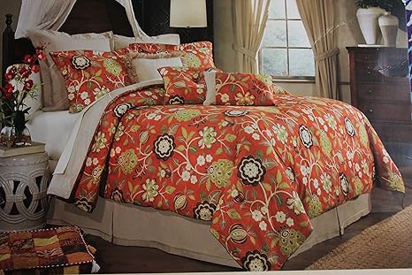 Noble Excellence Tangeri 4 Piece Queen Comforter Set Amazon Co Uk