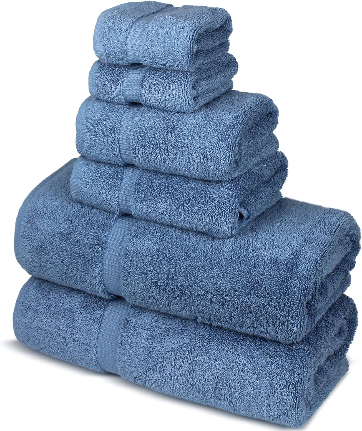 Chakir Turkish Linens Luxury Spa and Hotel Quality Premium Turkish Cotton 6-Piece Towel Set (2 x Bath Towels, 2 x Hand Towels, 2 x Washcloths, Beige): Home & Kitchen