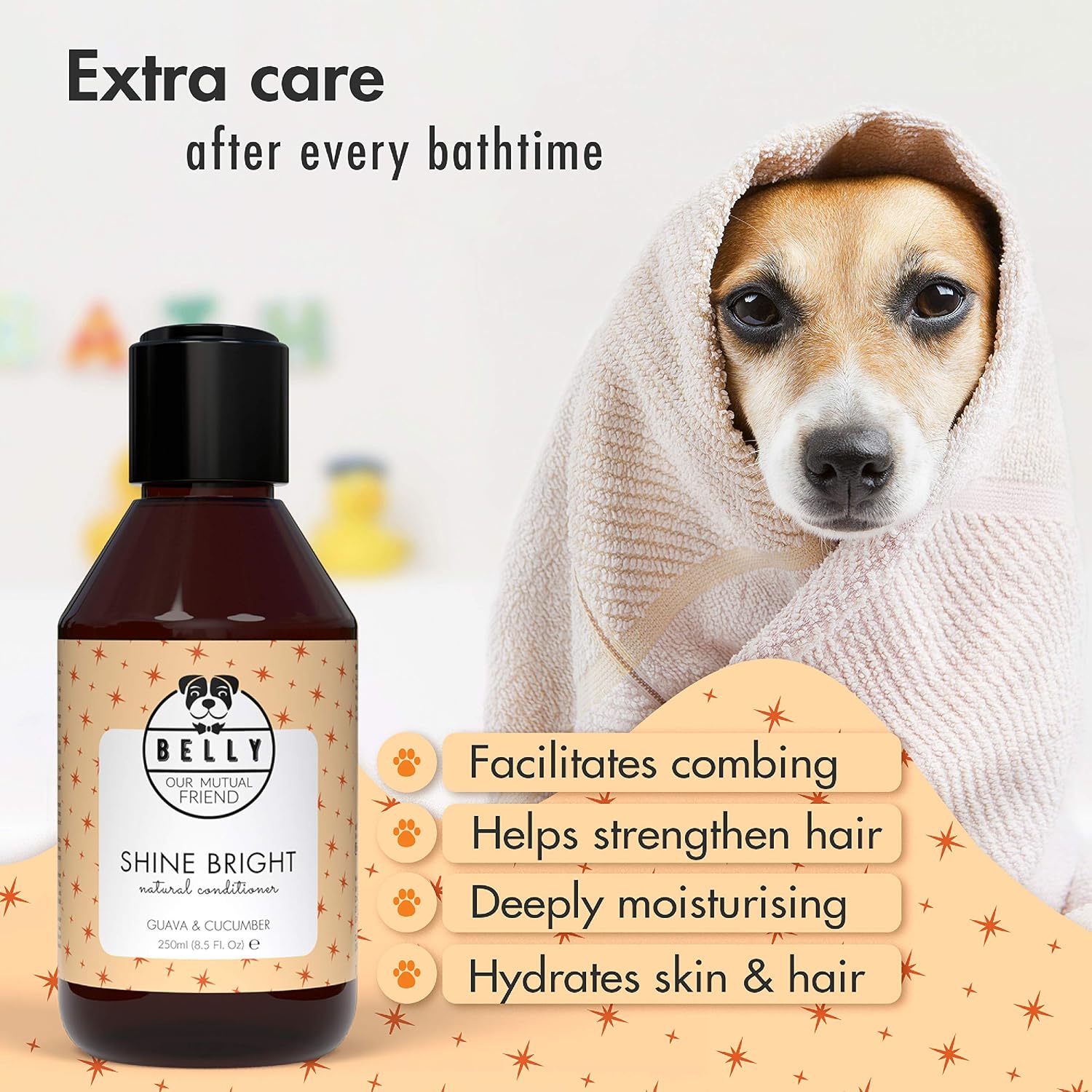 Belly Dog Conditioner, Premium Dog Conditioner for Matted Coats Tangle-Free Grooming & Shiny Fur - Image 5