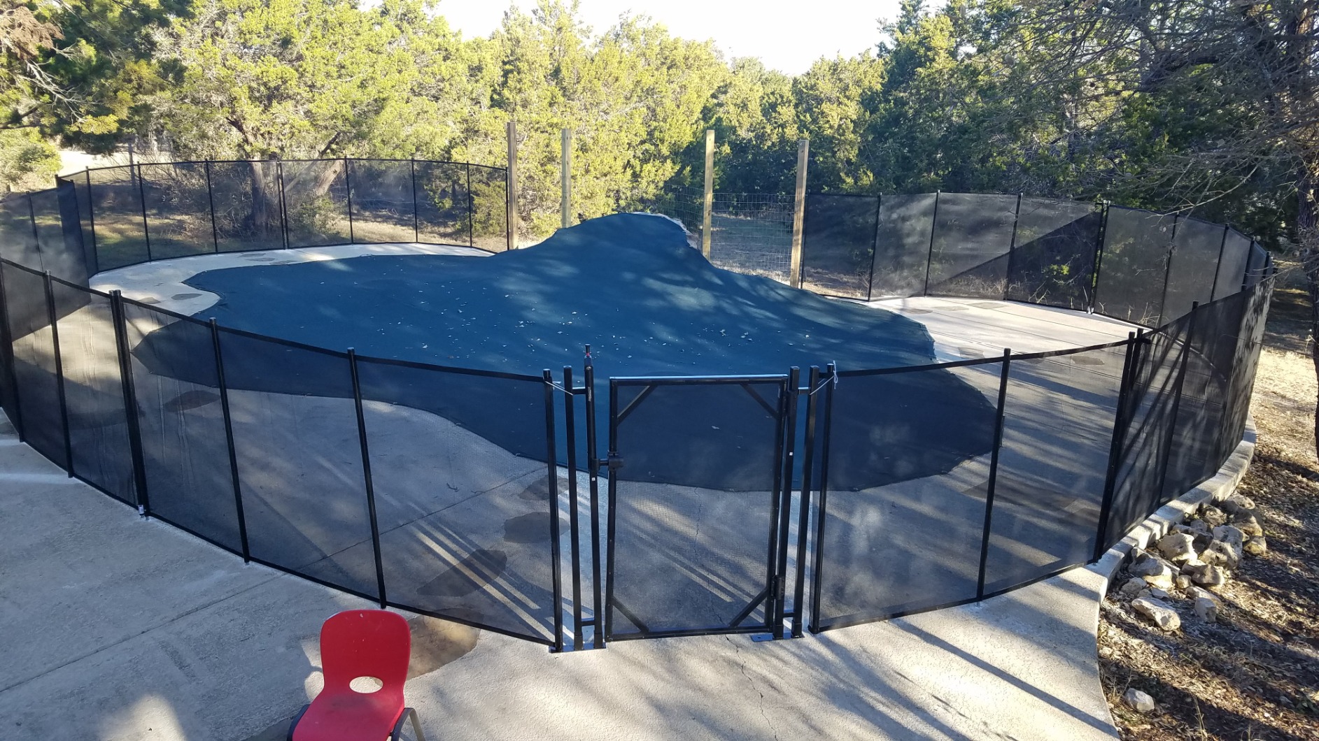 23/mo Finance WaterWarden Pool Fence 5’ x 12’, Movable Child Safety