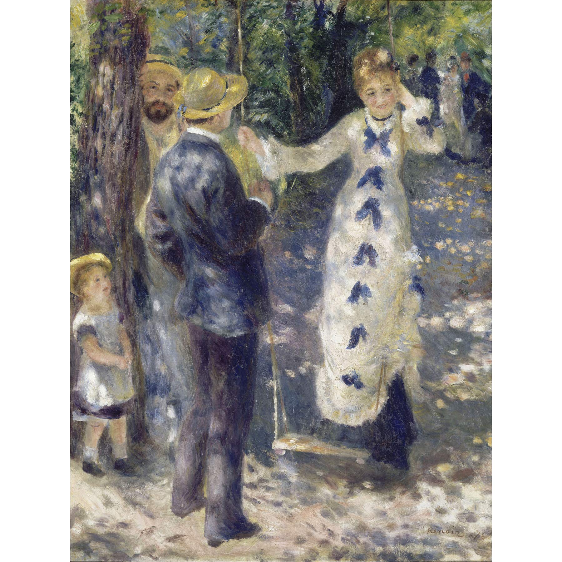 Auguste Renoir The Swing Large Wall Art Print Canvas Premium Poster Mural