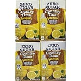 Country Time Lemonade Sugar Free On the Go! 6 Packets Powder (pack of 4) Gluten Free