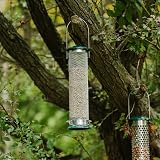 Peckish All Weather Sunflower Heart Metal Bird Feeder Large Blue Black view 7