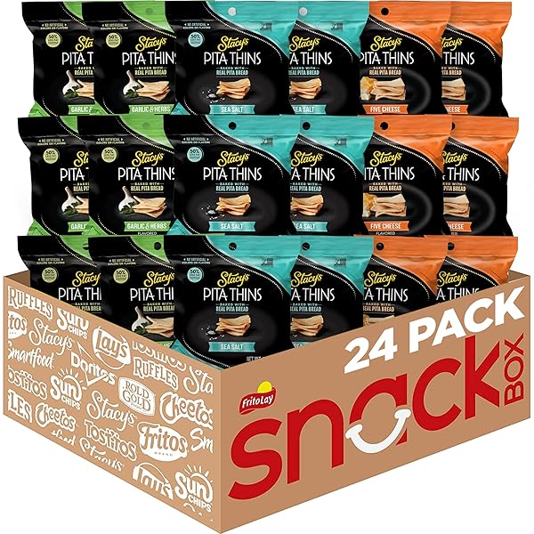 STACY’S PITA THINS VARIETY PACK, NO ARTIFICIAL COLORS OR FLAVORS, 1 OZ (24 COUNT)