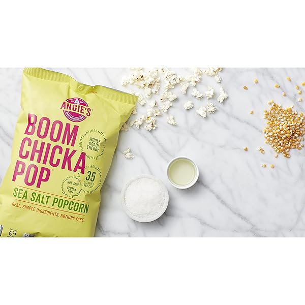 ANGIE’S BOOMCHICKAPOP WHITE CHEDDAR POPCORN, 4.5 OUNCE BAG (PACK OF 12)