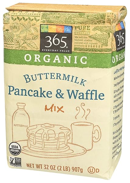 365 EVERYDAY VALUE, ORGANIC BUTTERMILK PANCAKE & WAFFLE MIX, 2 POUND