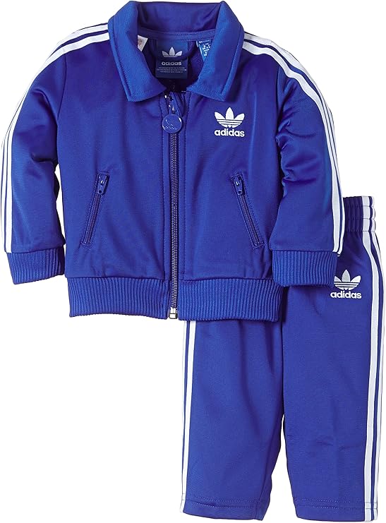 adidas Firebird Baby Tracksuit, Unisex Baby, M63336, True Blue/White