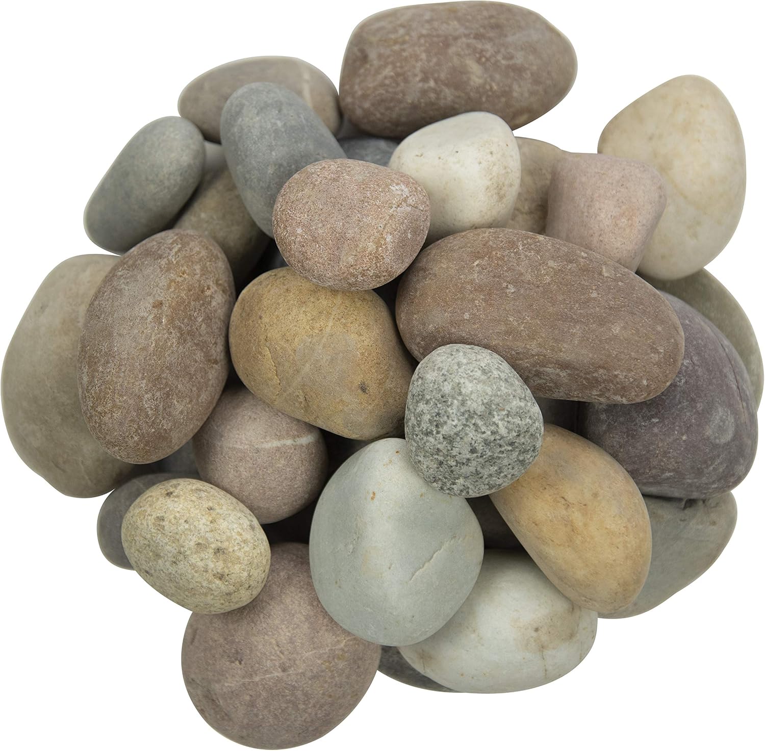 Hardscaping Materials - MSI Amazon Decorative Polished Multicolor Pebbles, 0.4 inch - 1.2 inch, 40 lb. Bag