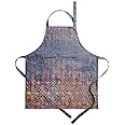 Cotton Apron with Center Pocket, Kitchen Unisex Cloth Apron (1 Piece) with Long Ties for Painting Cooking Baking Restaurant