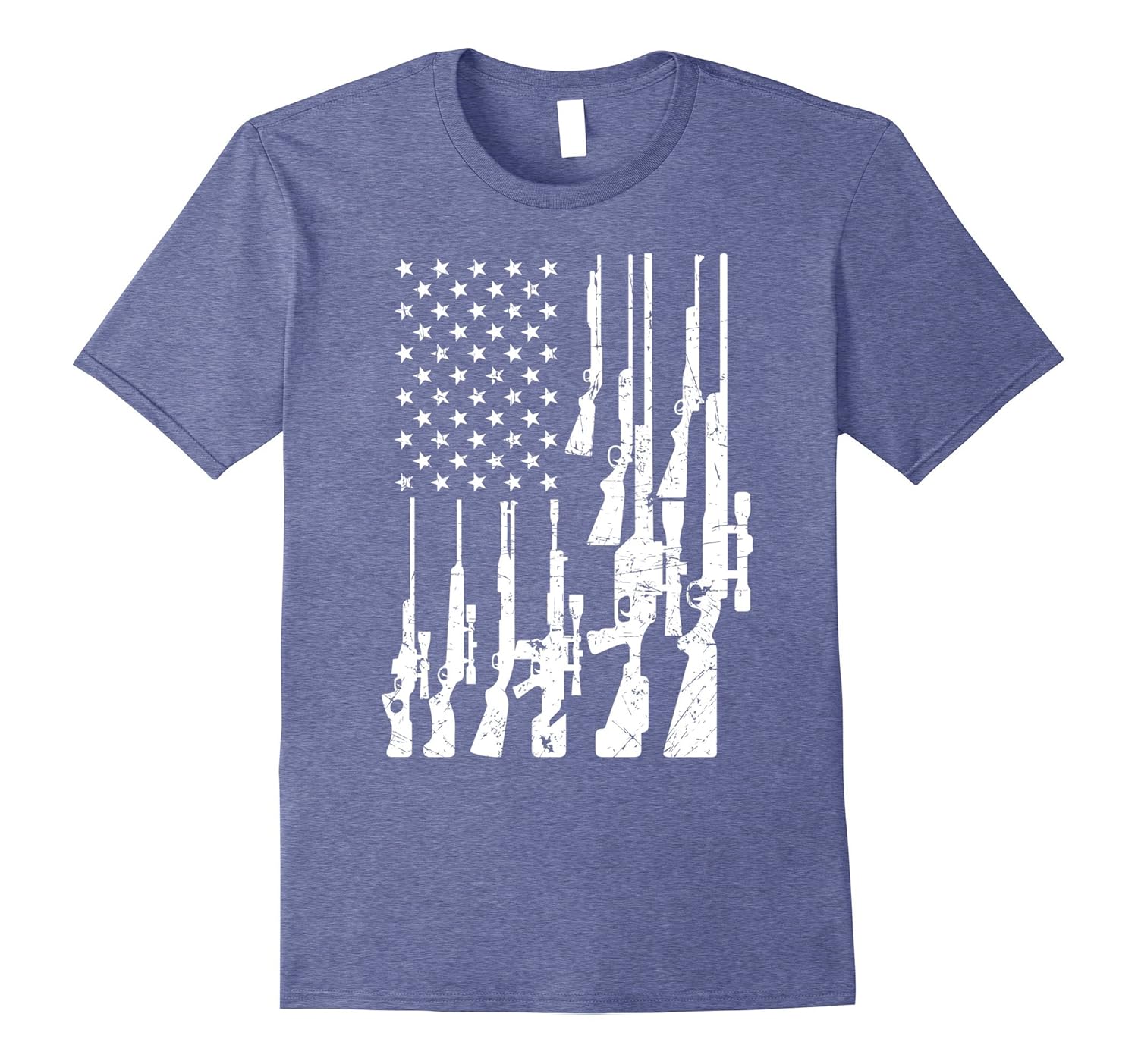 Gun T Shirts Machine Gun 2nd Amendment American Flag ShirtPL Polozatee