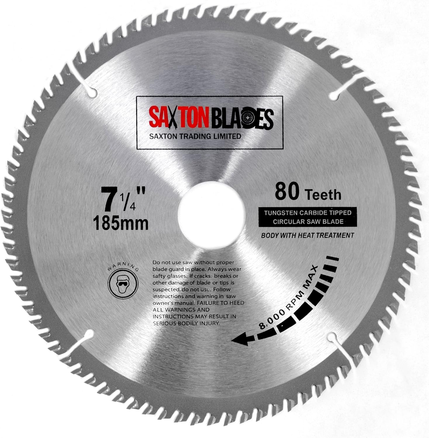 Tct18580t Saxton Tct Circular Wood Saw Blade 185mm X 30mm X Bore X