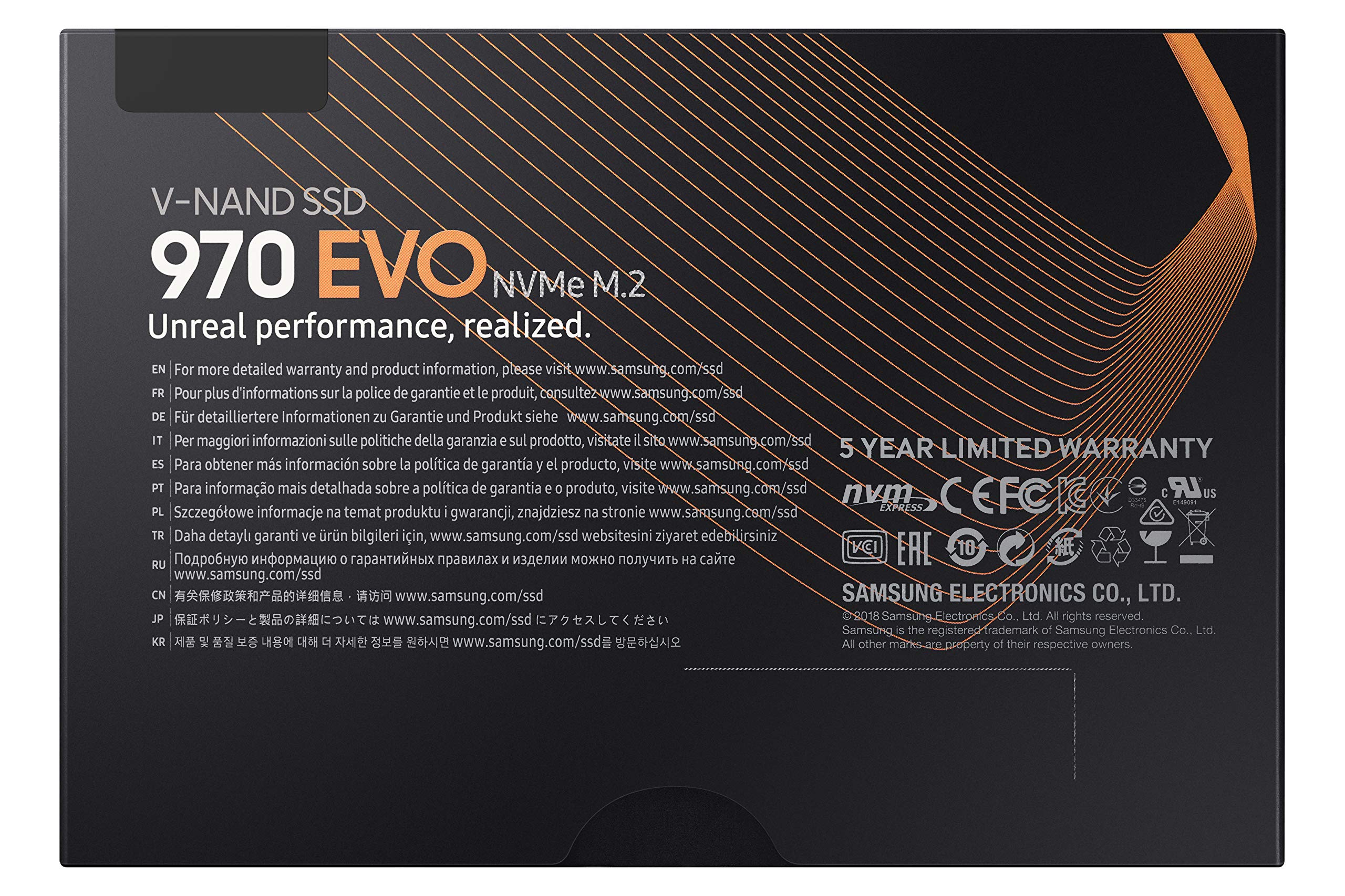 SAMSUNG 970 EVO SSD 2TB M.2 NVMe Interface Internal Solid State Drive + 2mo Adobe CC Photography with V-NAND Technology (MZ-V7E2T0BW)