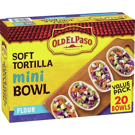 Old el paso sft tortilla Mini Bowl flour value pk (046000477640)