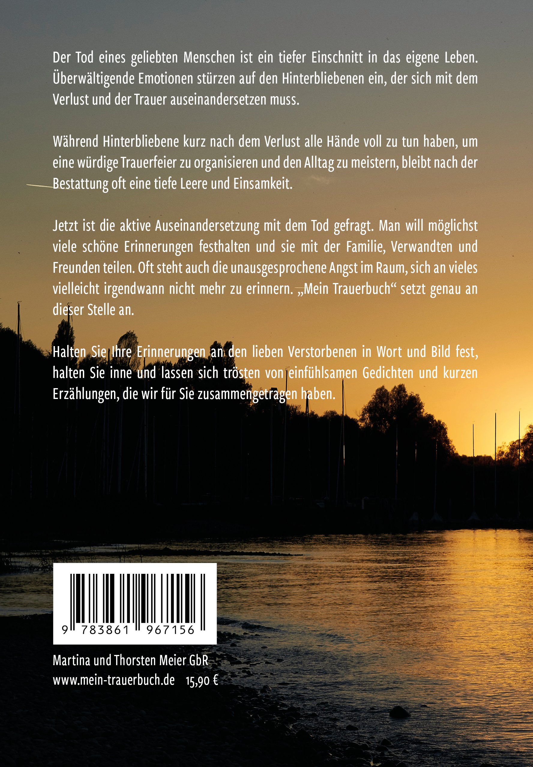 Mein Trauerbuch Ein Personliches Erinnerungsbuch In Wort Und Bild