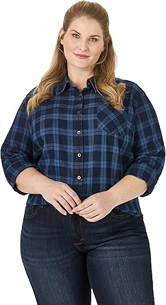lee rider shirts women's plus size