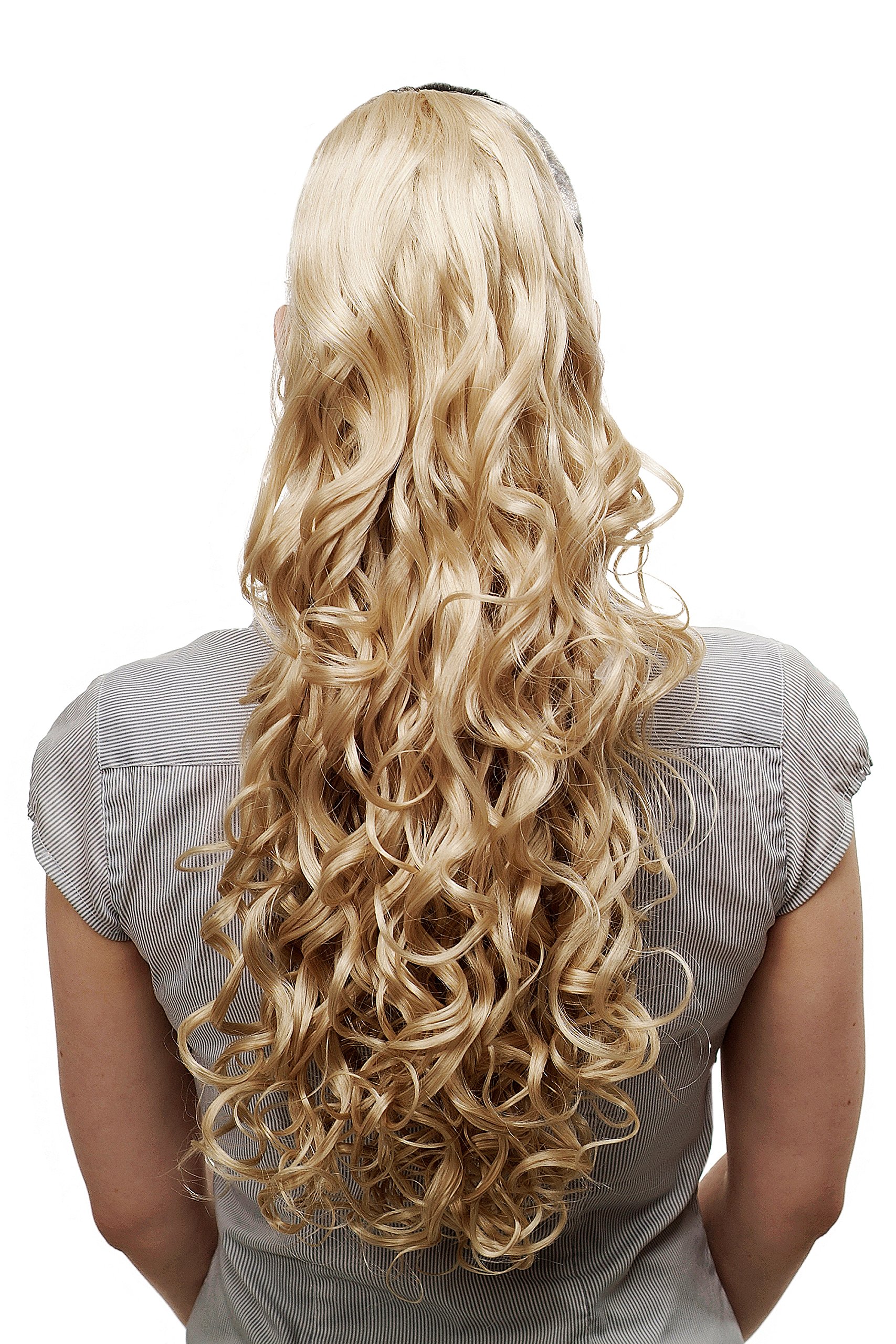 WIG ME UP - N310-26 Hairpiece ponytail extension very long massive volume voluminous curly amazing curls kinks gold blond 23inch