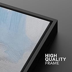 MUDECOR Framed Canvas Print Wall Art Abstract Blue