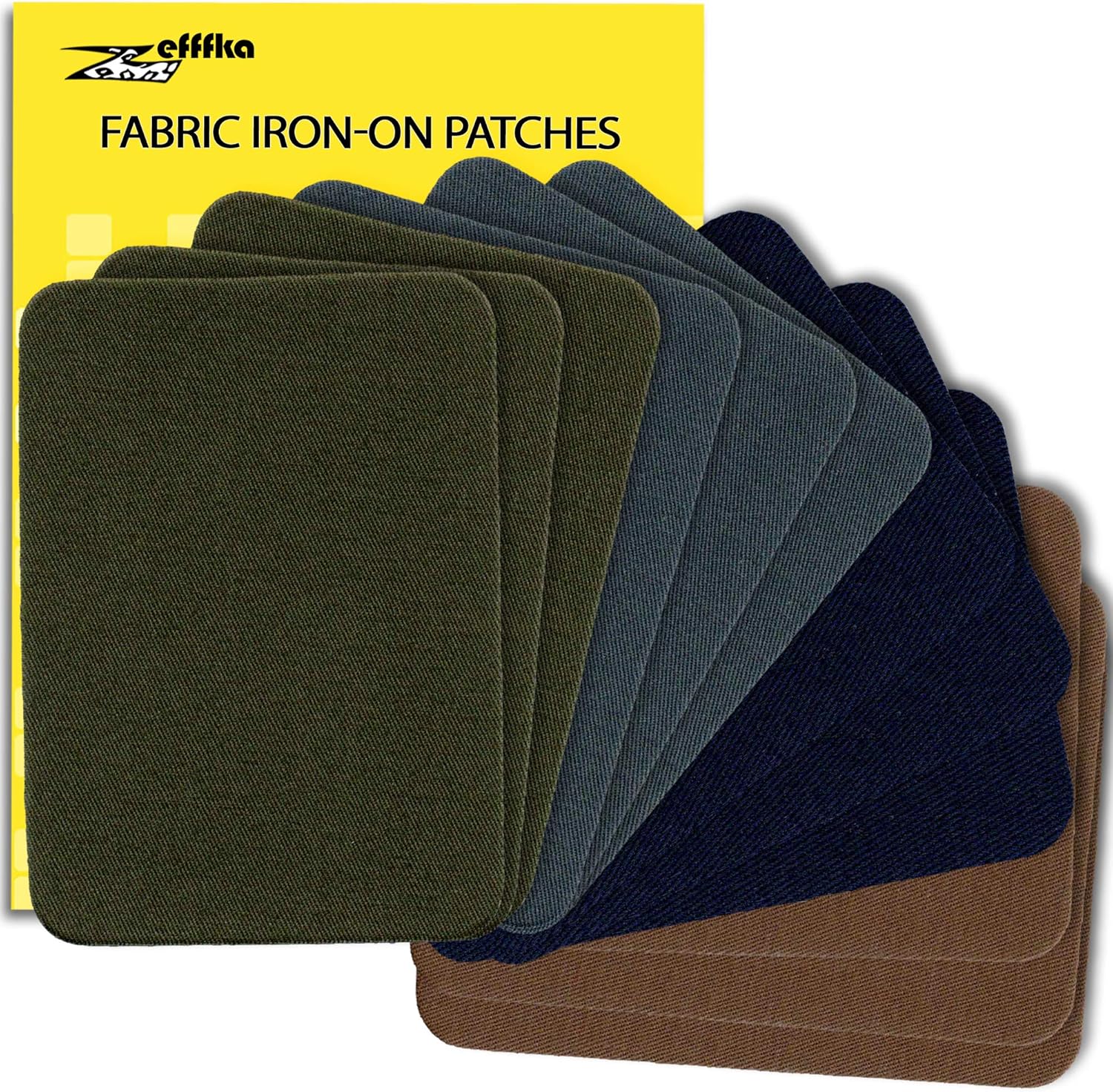 ZEFFFKA Premium Quality Fabric Ironon Patches Inside & Outside