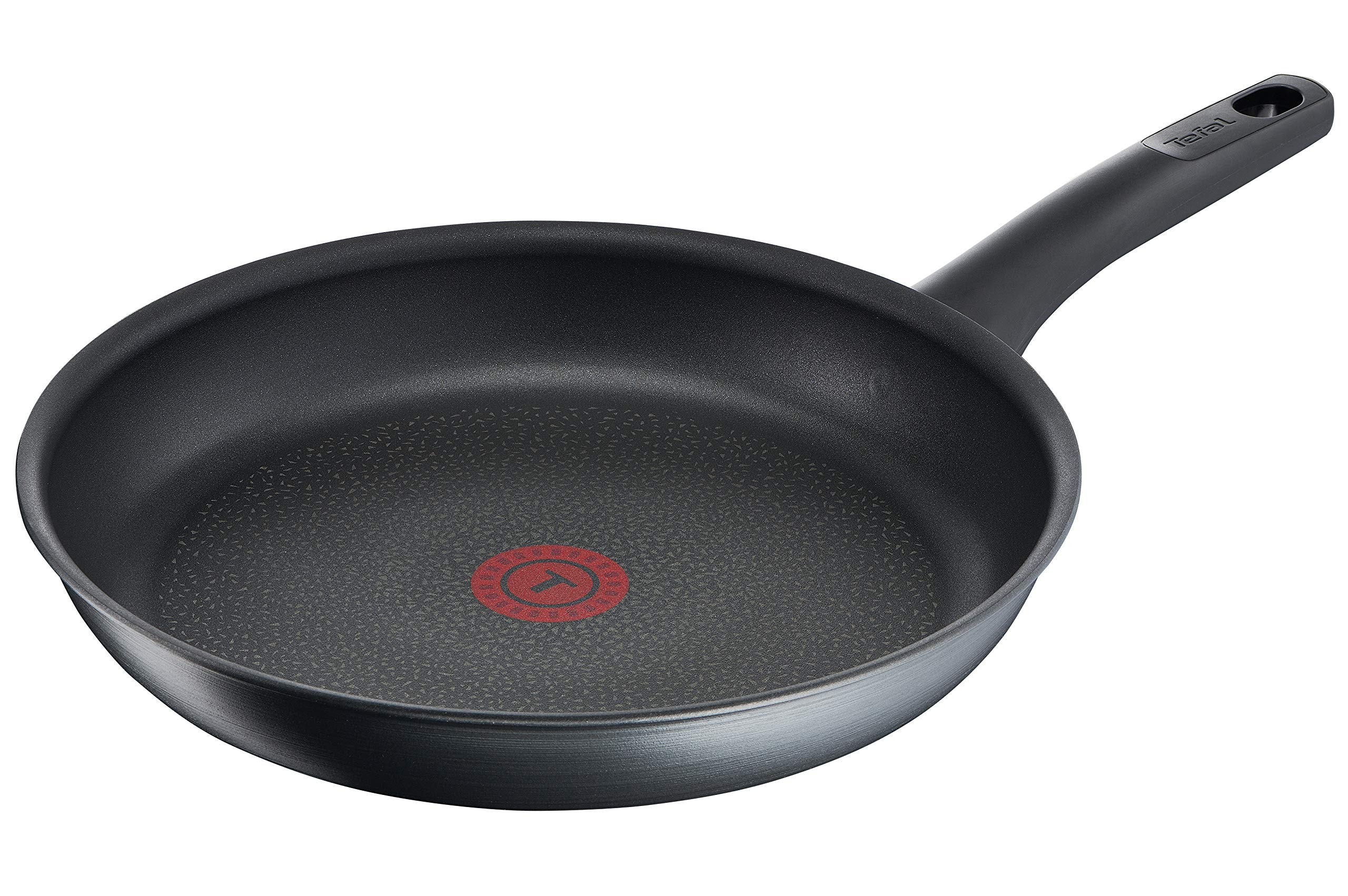 Tefal Titanium Fusion G12406 Frying Pan 28 cm Titanium Excellence Non-Stick Coating Thermo Spot Hard Fusion Outer Layer Suitable for All Hobs Including Induction Black